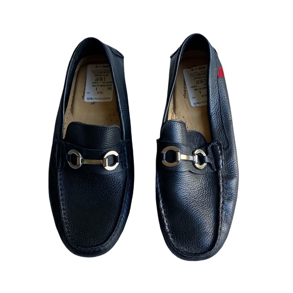 Marc Joseph Stafford Leather Loafer Size 8 Black Slip On Office Business Wedding - Picture 8 of 11